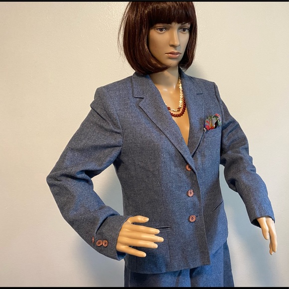 Vintage Country Suburbans Wool Skirt Suit Size Small - Picture 2 of 9